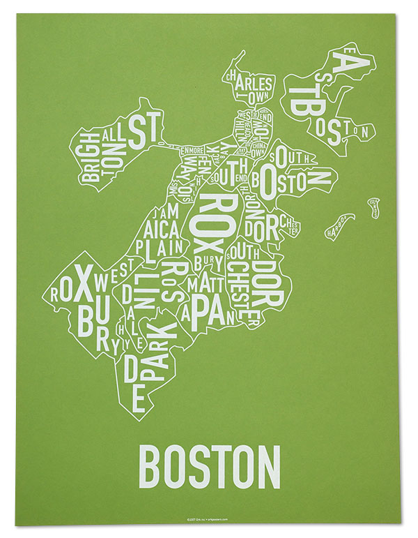 boston nieghborhood poster