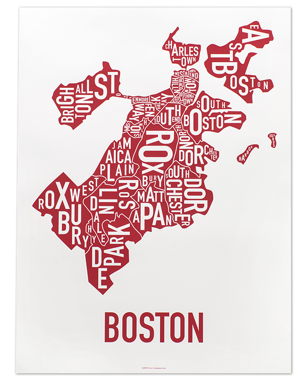 boston nieghborhood poster